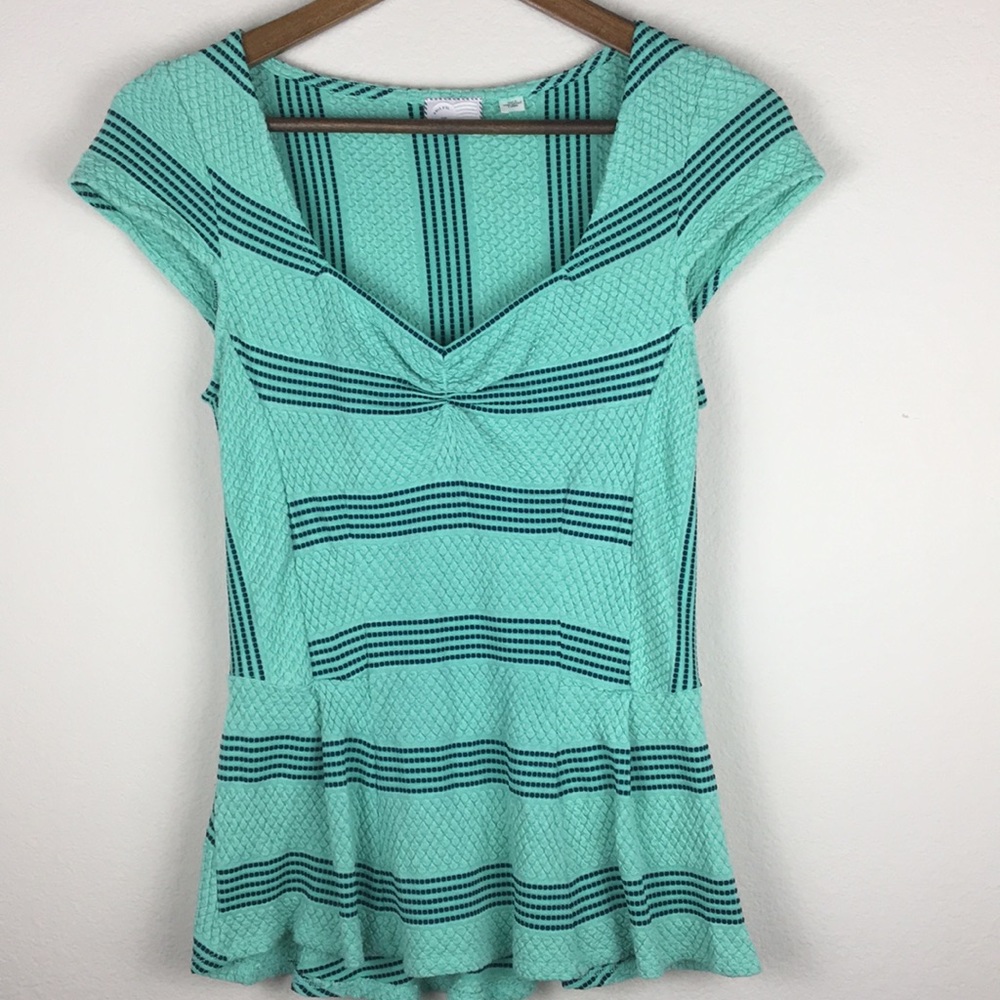 Anthropologie Postmark Swing Peplum Top